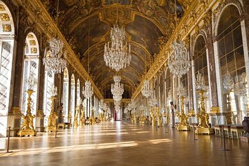 This is an image of the Palace of Versailles, a royal residence you can visit.